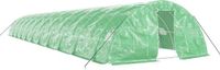 vidaXL Tuinkas met stalen frame, groen, 110 m², 22x5x2,3 meter
