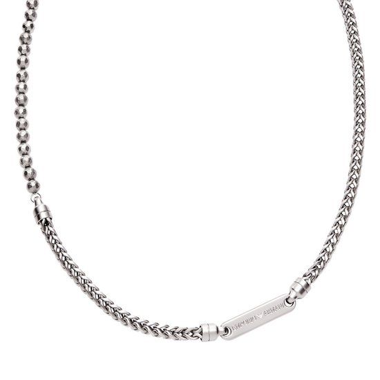 Emporio Armani EGS3182040 Heren Collier 53cm - Zilverkleurig