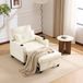 OKWISH Fauteuil 3-en-1 - Réglable et extensible avec porte-gobelets et port USB - Pour petits espaces - Blanc