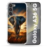 Cokitec Samsung Galaxy A36 5G Animal Elephant Savanne Versterkte Hoes