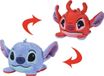 Disney - Lilo & Stitch - Stitch & Leroy Omkeerbaar 8cm Pluche Knuffel - Blauw/Rood