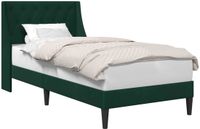 vidaXL Bedframe met hoofdeinde Donkergroen 90 x 200 cm Fluweel