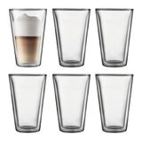 Bodum Canteen Glazenset - 6-delig - Dubbelwandig - 0.4L - Transparant