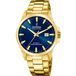 Festina F20044/3 Heren Polshorloge Goudkleurig Staal Blauw 41mm