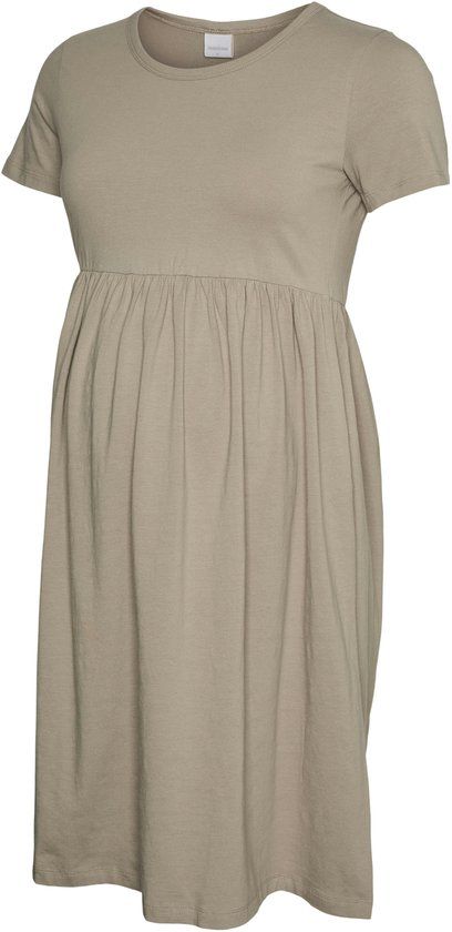 MAMALICIOUS MLMIA SS JRS ABK SKATER DRESS NOOS - Dames - Mini jurken - Maat M - Katoen/Elastaan - Moon Rock