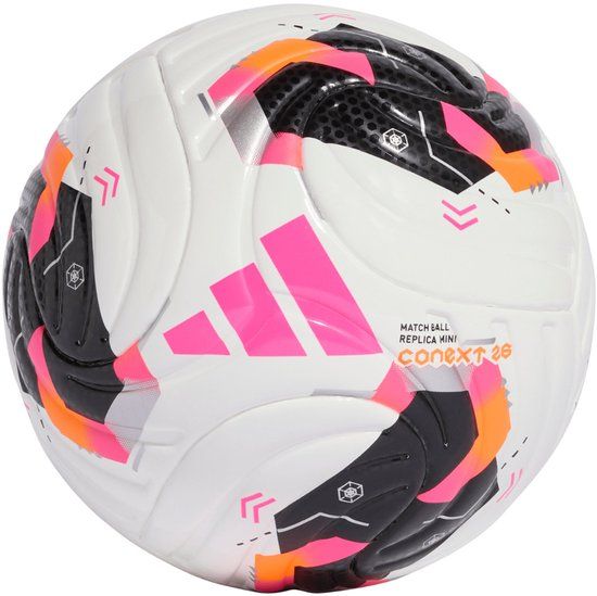 Adidas Conext 26 Mini Voetbal wit-zwart-roze - Maat 1