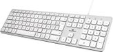 Bluestork Clavier, filaire, BLUESTORK KB Mac, compatible Mac et MacBook, adaptateur USB/USB-C, disposition de clavier allemande, blanc