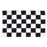 AZ FLAG Vlag Zwart-wit geblokt 90x60 cm Polyester 100D