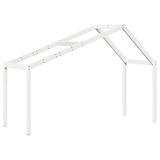 VidaXL Kinderbedhuisje 203x80,5x142 cm massief grenenhout wit