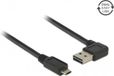 Delock Câble USB 2.0 Micro-B vers USB-A - 2m - Noir