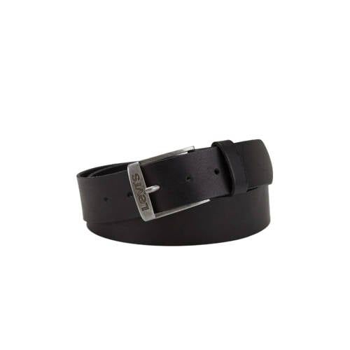 Levi's leren riem New Duncan zwart