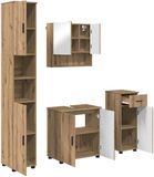 vidaXL Badkamermeubel Set 4-delig Artisan Eiken 61 x 35 x 64 cm