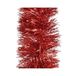 Decoris Kerstboomslingers - 3x - rood - folie - 270 x 10 cm