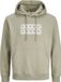 JACK&JONES JCOFUSION BOX SWEAT HOOD Jongens Trui L Katoen/Polyester Beige