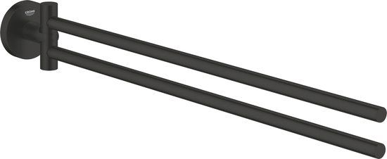GROHE QuickFix Start Handdoekhouder - 439 mm - Draaibaar - Mat Zwart