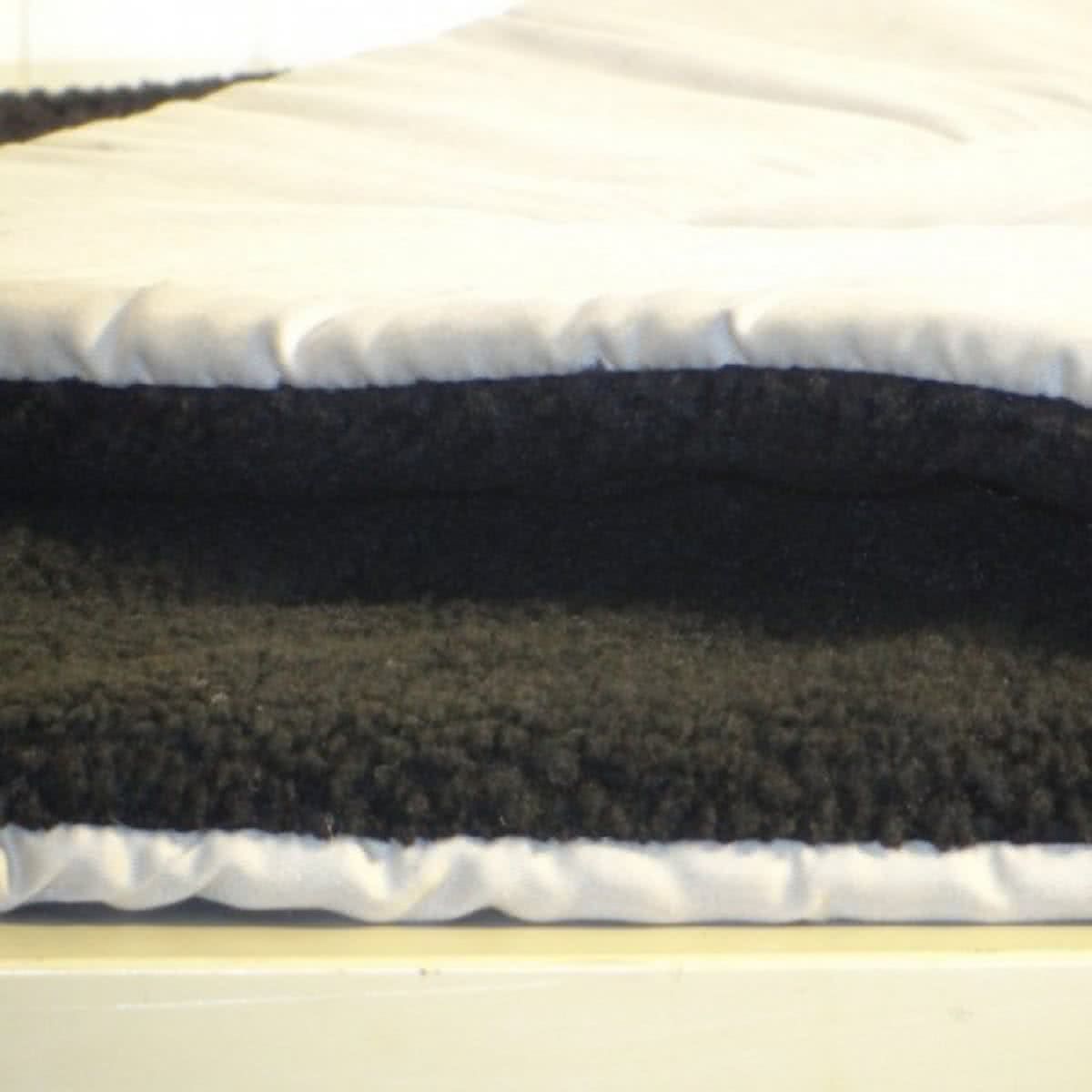 BOON Ligbed 2-zijdig beige/zwart