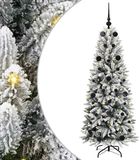 vidaXL Kunstkerstboom Wit 150 cm PVC en plastic en staal en PE
