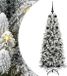 vidaXL Kunstkerstboom Wit 150 cm PVC en plastic en staal en PE