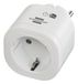 Brennenstuhl Connect smart plug WA 3600 XS02 (slimme stekker 2,4 GHz compatibel met Alexa en Google Assistant, Matter, smart stekker met Tijdsschakelaar, gratis app)