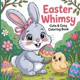Easter Whimsy: Cute & Cozy Coloring Book for Adults, Teens and Kids Featuring Adorable Animals, Easter Eggs, Spring Florals & Relaxing Cozy Designs