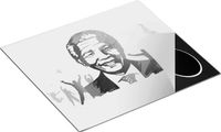Chefcare Inductie Beschermer Nelson Mandela - Zwart Wit - 57,6x51,6 cm