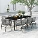 Maison Exclusive - Salon de jardin 9 pièces, gris