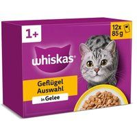 Whiskas Multipack 1+ Gevogelte Selectie in Gelei 12 x 85g