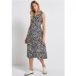 Robe midi à motifs