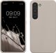 kwmobile telefoonhoesje geschikt voor Samsung Galaxy S23 - Hoesje met siliconen coating - Smartphone case in mat beige