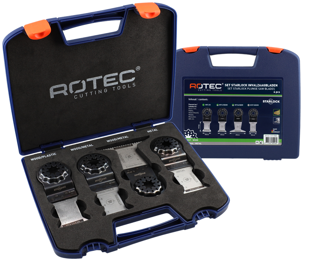 Rotec Starlock Multitoolzaagbladen | 517-Allround Set | 4-Delig - 517.9000