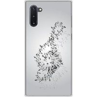 Samsung Galaxy Note 10 Valse des notes bedrukt siliconen hoesje