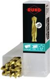 Ruko Spiraalboor DIN 338 type N HSS-TiN geslepen met zelfcentrering, 7,25 mm (10 stuks) 2500725T