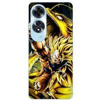 Maniacase Case Oppo A60 Son Goku Super Saiyan SSJ3 Punt Attack Dragon