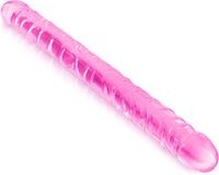 Pure Jelly Double Dong Jelly 44cm Rose