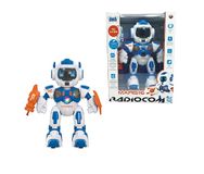 Radiocom - Mars 16-2,4 GHz RC robot voor kinderen - Wandelen, draaien, slepen - Dartschieten - Verhalen vertellen - Draaibaar - Stem en muziek - Lichten - Programmeerbaar - Demomodus - Volume