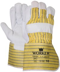 SafeWorker 11124000 Werkhandschoen - Nerfleer - XL