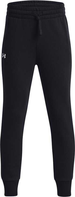 Under Armour UA Rival Fleece Joggers Meisjes Sportbroek - Zwart - Maat YLG