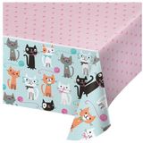 Creative Converting Anniversary House Plastic tafelkleed Purr-fect Party Poesjes