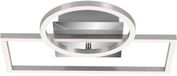 B.K.Licht Briloner Leuchten - LED-Deckenleuchte, dimmbar, Memory-Funktion, 1 drehbare LED-Modul, 19,6W, 1.500 Lumen, 3.000K, Chrom-Aluminium