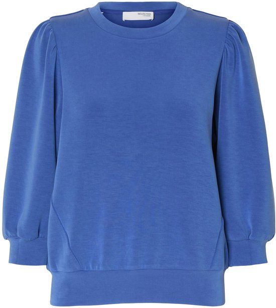 SELECTED WOMEN Slftenny 3/4 Sweat Top - Blauw - Maat M