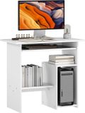 Homcom Computerbureau Spaanplaat 80L x 45B x 75H cm Wit