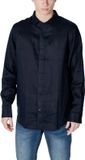 Armani Exchange Linen LongSleeve Dress Shirt - Blue