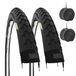 2 banden 26 x 1 1/2 (40-584) + bandkamers van rubber voor fiets, vintage Holland, streetbike, 26 inch stadsfiets
