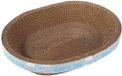 Carton Bloc à griffer - Ondulé Ovale - Comme salon de grattage et lit pour chats petits, moyens et grands - 50 cm x 38 cm x 9 cm