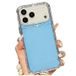 Apple Coque hybride iPhone 17 Pro/18 Pro anti-chocs avec dragonne - Bleue