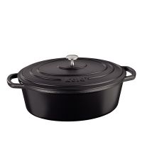 Kela Calido Braadpan - 6L Gietijzer - Zwart - 33x26cm - Met Deksel