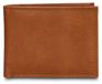 Portefeuille homme en cuir véritable, noir, format compact (11x9 cm), avec espace pour cartes et monnaie