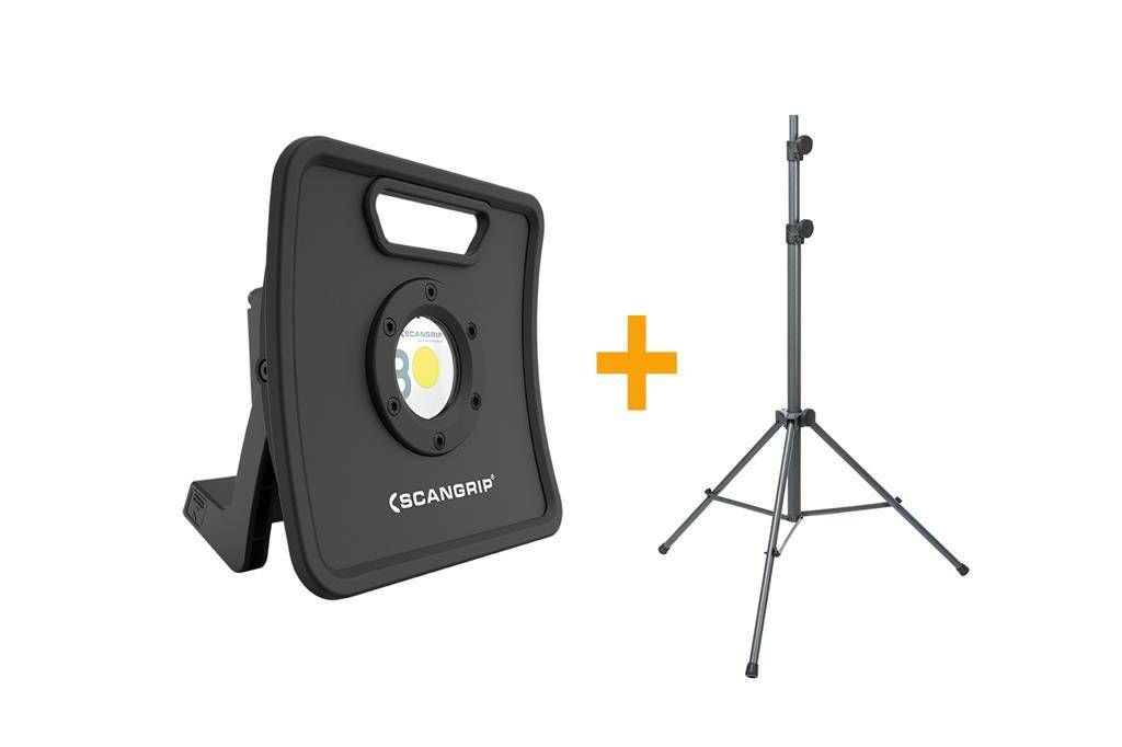 Scangrip Nova 12K Bouwlamp Set Met Statief - 3 Meter