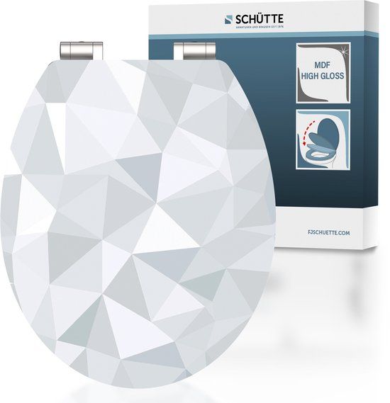 Schütte WC-bril 80545 DIAMOND - High Gloss - MDF - Soft Close