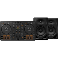 Pioneer DJ DDJ-FLX4 + DM-50D-BT Zwart Set